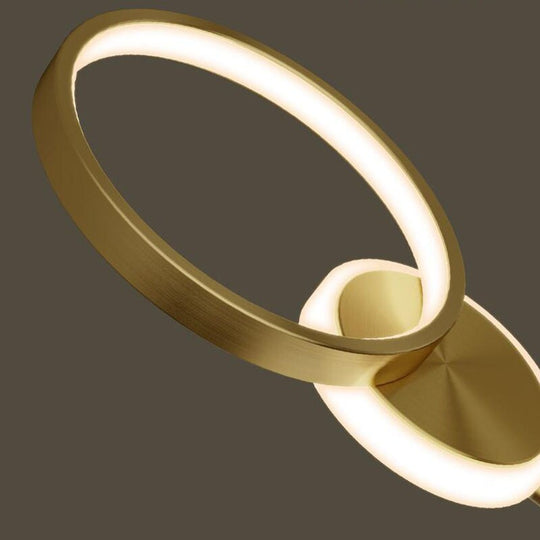 Nordic Minimalist Copper Led Wall Lamp Light Luxury Aisle Living Room Back Ground Bedroom Bedside