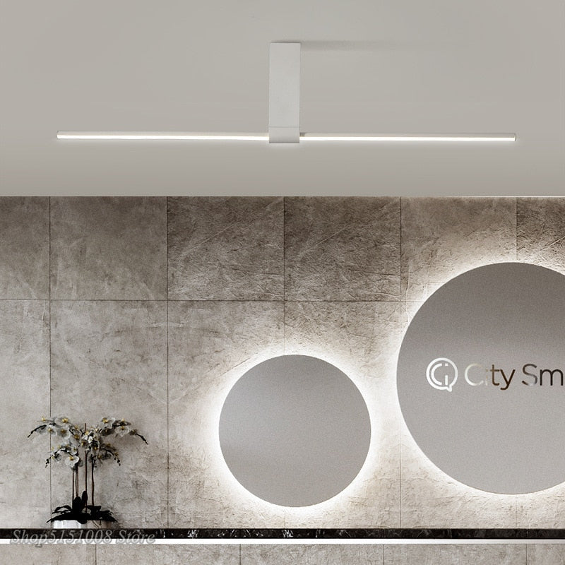Nordic Simple Strip Led Ceiling Lamp Modern Minimalism Creative Corridor Restaurant Celling Light