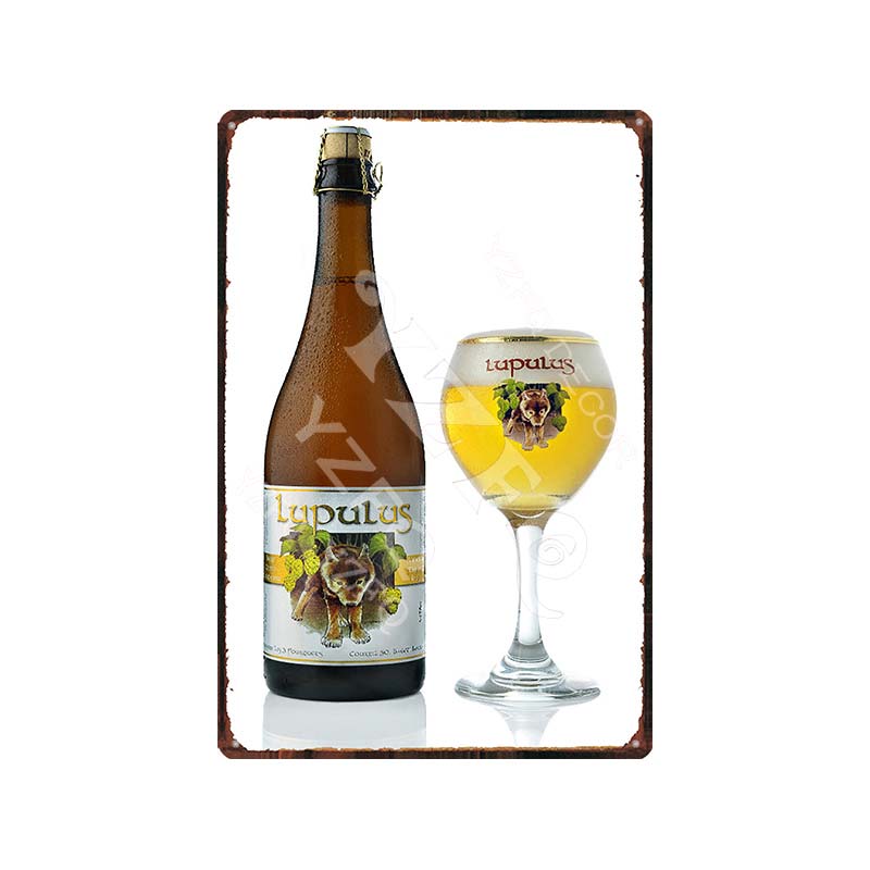 Vintage Belgium Beer Tin Signs: Vedett Petrus Retro Metal Plates Du - 9179 / China 20X30Cm Wall