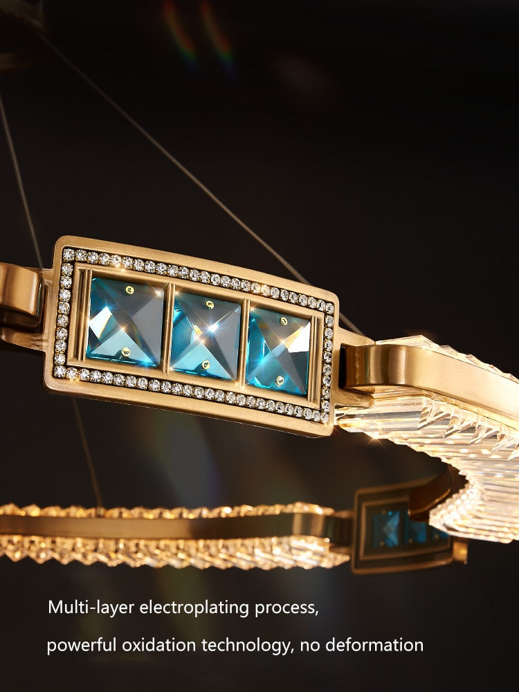 Brilliance Elysian: New K9 Crystal Led Chandelier - Nordic Modern Ceiling Fixture Suitable For