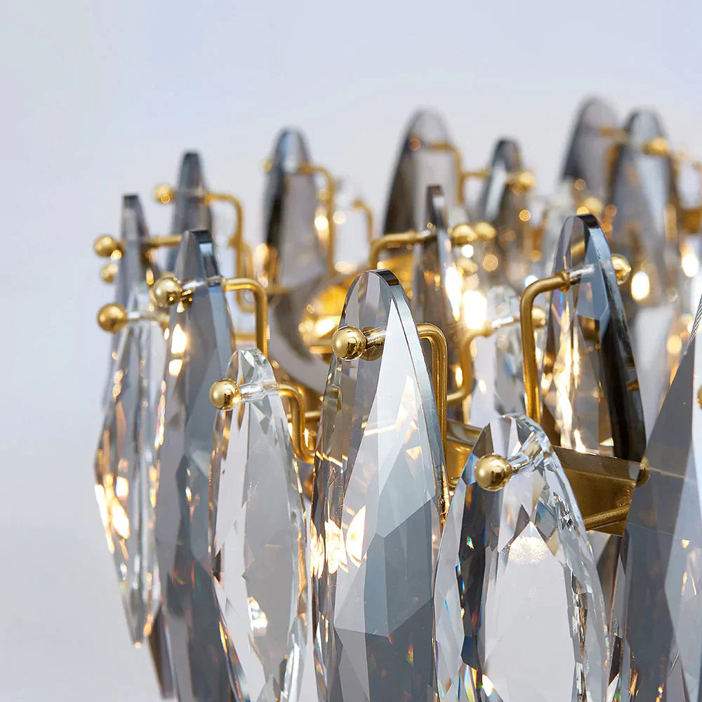 Luxury Crystal Chandelier Living Room Lamps Upscale Modern Pendant