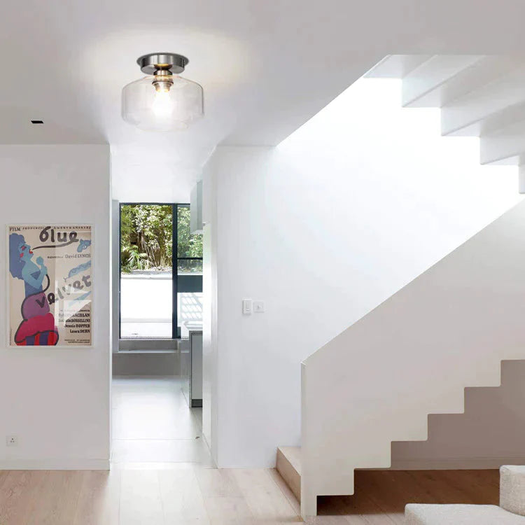 Simple Modern American Glass Ceiling Lamp