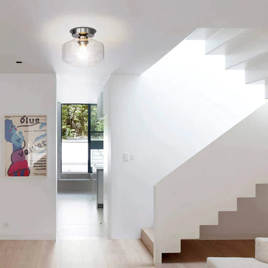 Simple Modern American Glass Ceiling Lamp