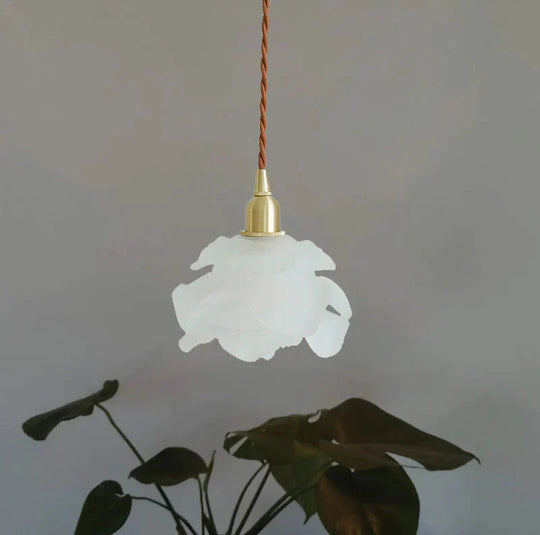 Brass Country B &amp; Hotel Corridor Living Room Dining Minimalist Mini Flower Chandelier Pendant