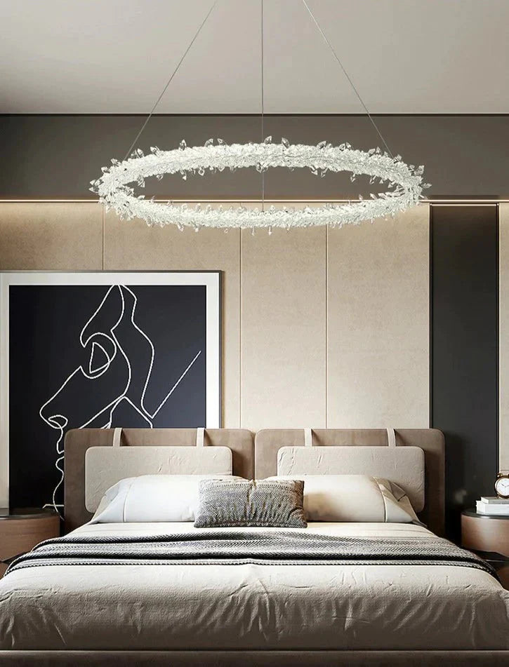Crystal Chandelier Ring Creative Personality Lamp Pendant