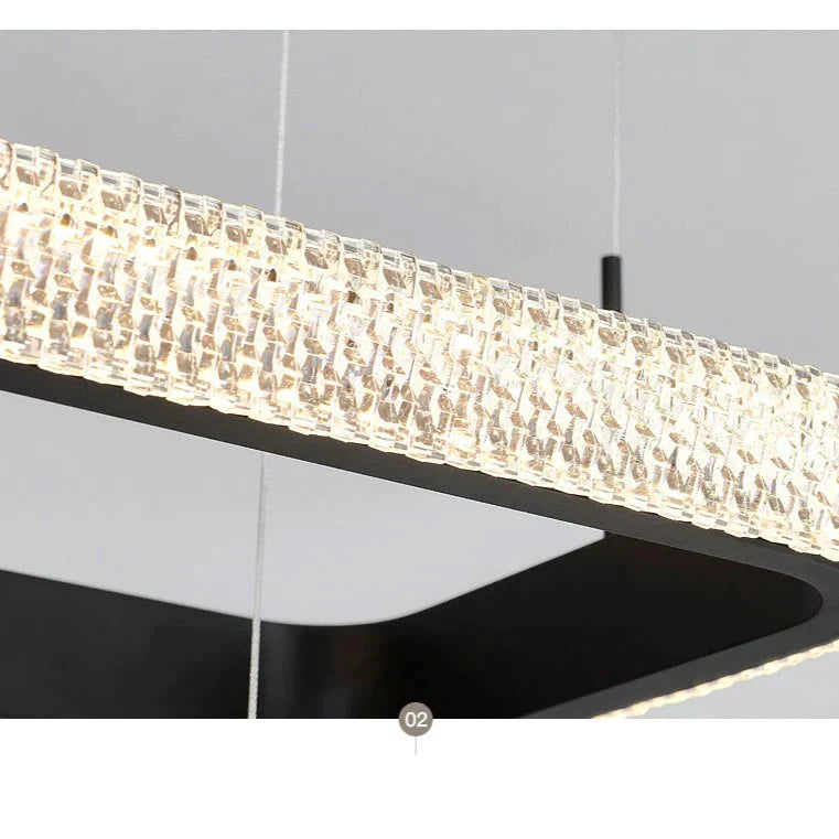 Simple Chandelier Living Room Lamp Black Creative Led Restaurant Nordic Personality Bar Bedroom