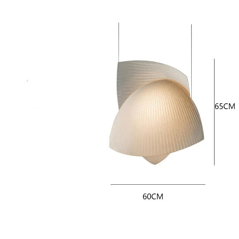 Creative Homestay Hotel Restaurant Lighting Retro Living Room Bedroom Fabric Chandelier White / B -
