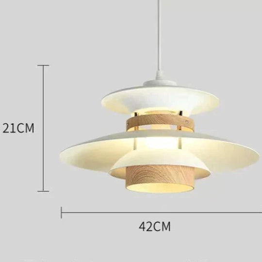 Nordic Walnut Restaurant Chandelier Simple Creative Solid Wood Bedroom Pendant
