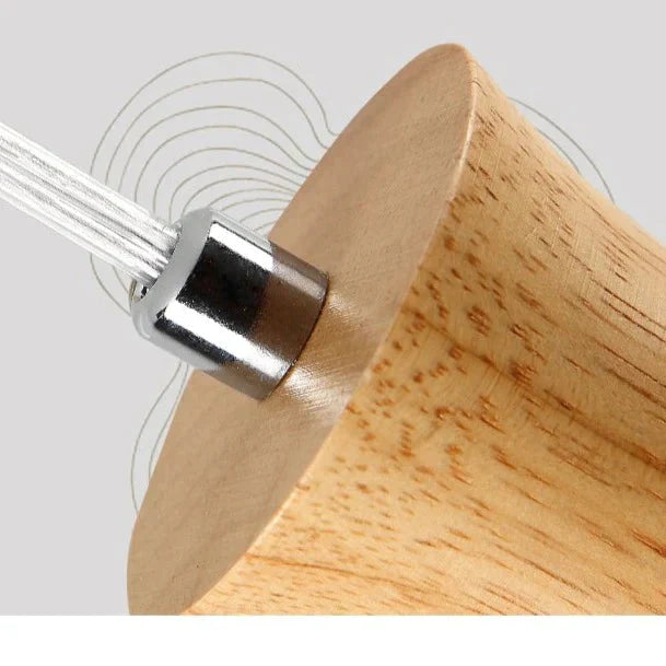 Nordic Restaurant Small Chandelier Solid Wood Creative Personality Japanese Single Head Bedside