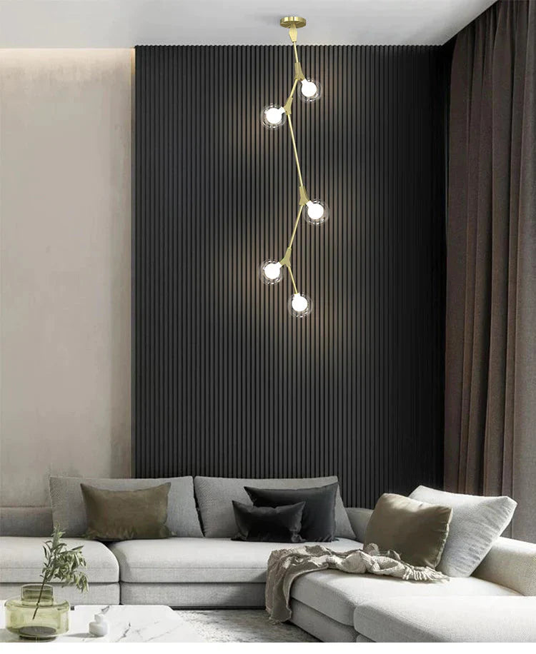 Stair Long Chandelier Modern Simple Personalized Creative Lamp Pendant