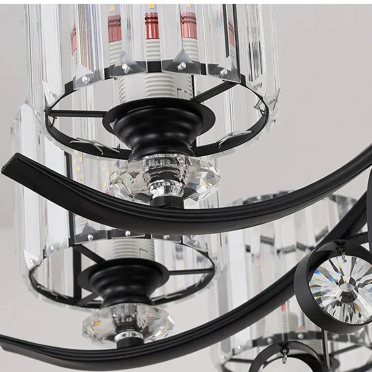 Living Room Crystal Chandelier Modern Simple Light Luxury Restaurant Atmospheric Lamp Pendant