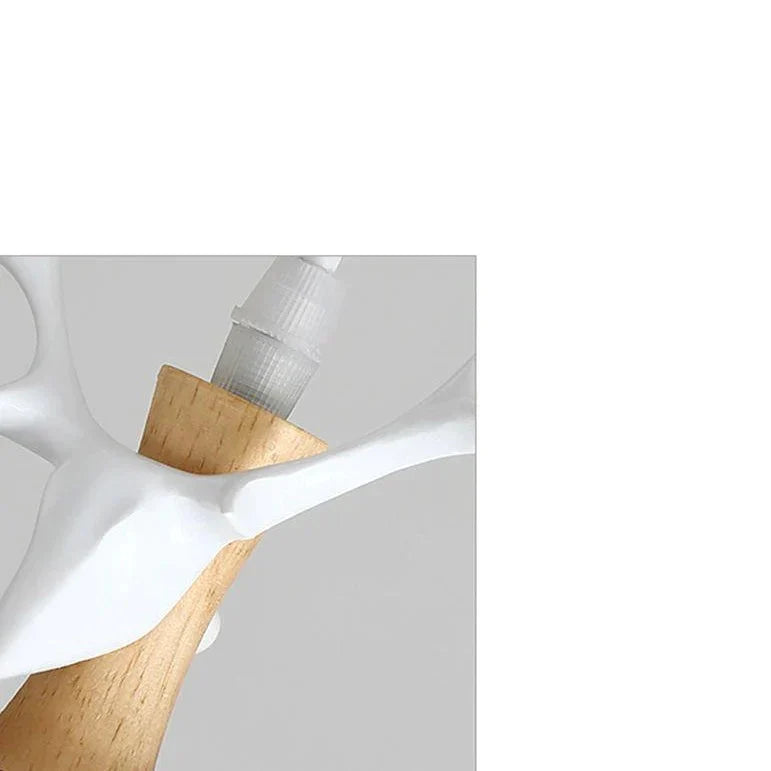 Nordic Dining Room Lamp Chandelier Three Simple Modern Color Lamps Log Study Master Bedroom
