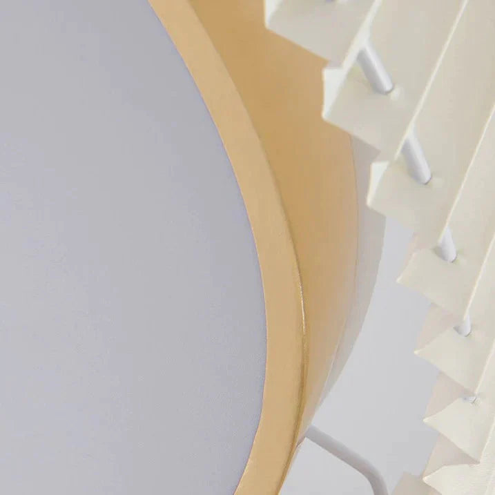 Pleated Simple Master Bedroom Lamp Romantic And Warm Artistic Design Round Ceiling