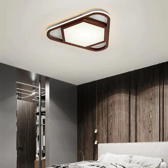 Walnut Bedroom Lamp Simple Creative Led Room Personality Ceiling