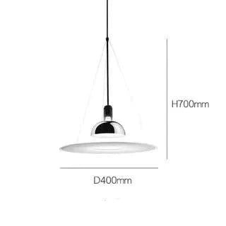 Nordic Designer Light Luxury Creativity Simple Model Room Restaurant Study Ufo Chandelier Black /