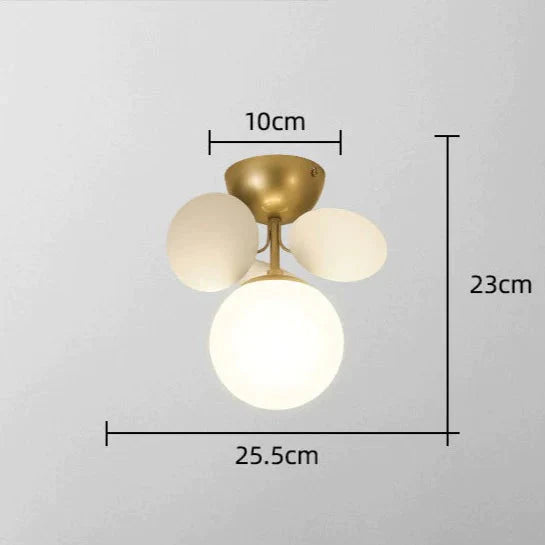 Bedroom Lamps Warm And Romantic Creative Online Celebrity Ins Petal Ceiling Lamp White / 1 Head No