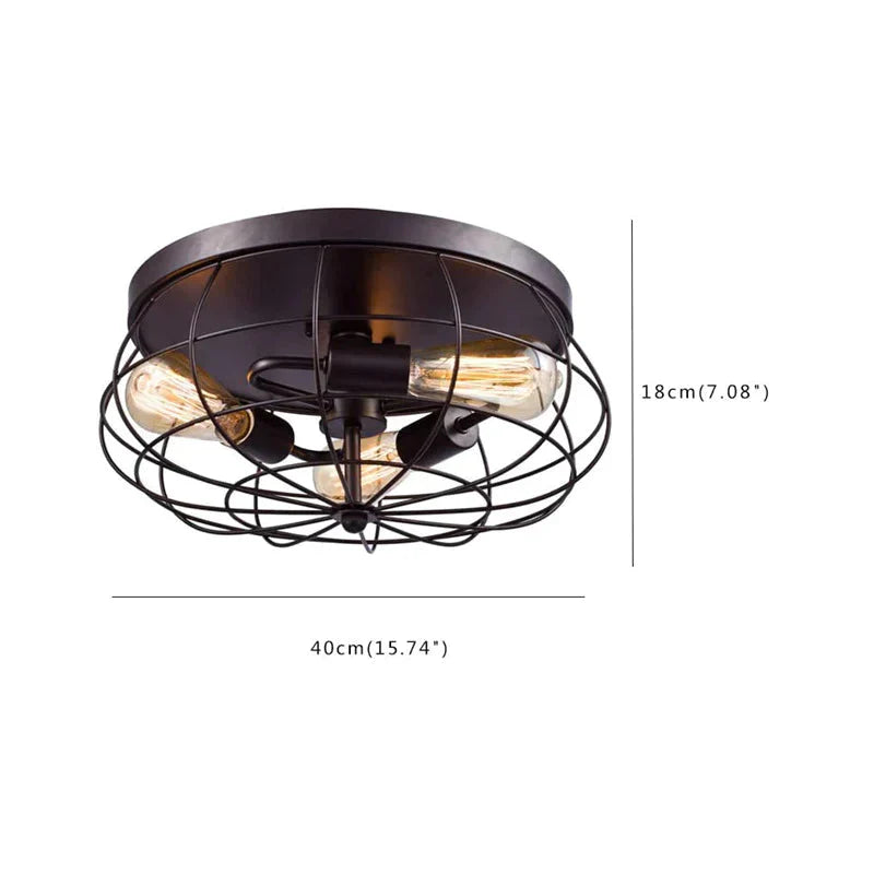 Ceiling Lamp Farmhouse Corridor Restaurant Balcony Lights American Retro Industrial