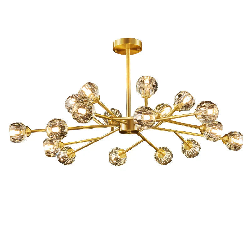 Crystal Chandelier All Copper Creative Led Lamp Pendant