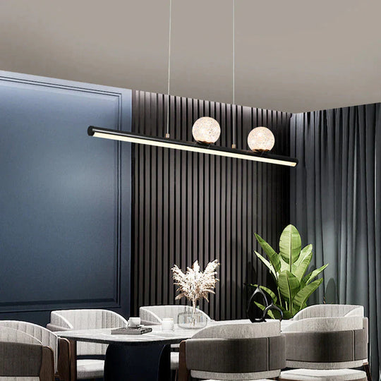 Simple Strip Restaurant Chandelier Personality Creativity Light Luxury Bar Table Lamp Pendant
