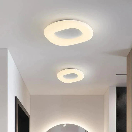 Donut Ceiling Lamp Modern Minimalist Bedroom Ring Creative Living Room
