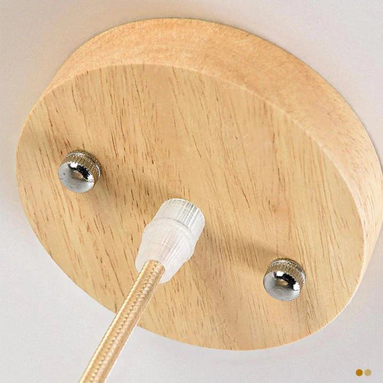 Chandelier Personalized Creative Restaurant Lamp Pinecone Nordic Simple Solid Wood Tatami Bedroom