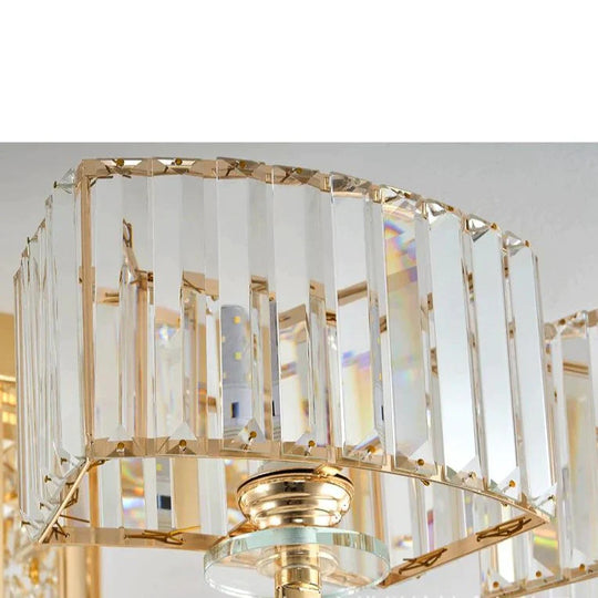 Simple Luxury Atmosphere High End Crystal Ceiling Lamp