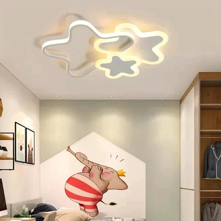 Children’s Room Lamp Girl Led Star Light In The Bedroom Pink Princess Modern Simple Ceiling