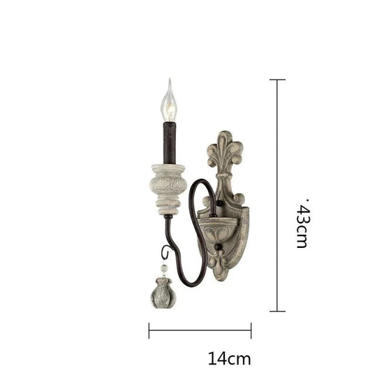 Nordic Country Retro Chandelier Nostalgic Living Room Restaurant Light In The Bedroom Wrought Iron