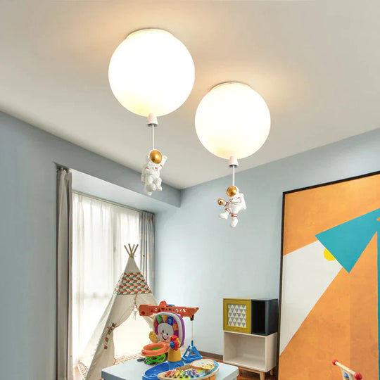 Creative Astronaut Children’s Room Lamp Bedroom Ceiling