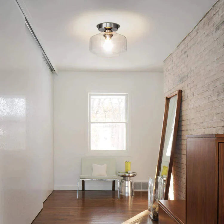 Simple Modern American Glass Ceiling Lamp
