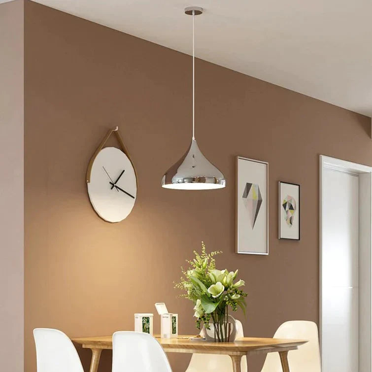 Creative Chandelier Modern Light Luxury Restaurant Simple Single Head Three Silver Bar Milk Tea