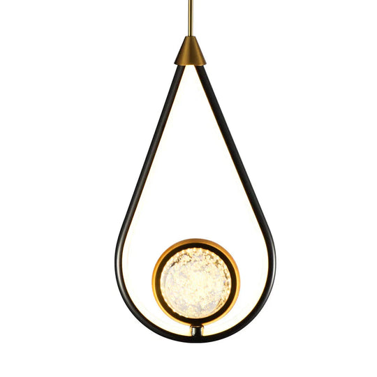 New Nordic Modern Simple Single Led Chandelier Bedside Lamp Long Dining Room Pendant