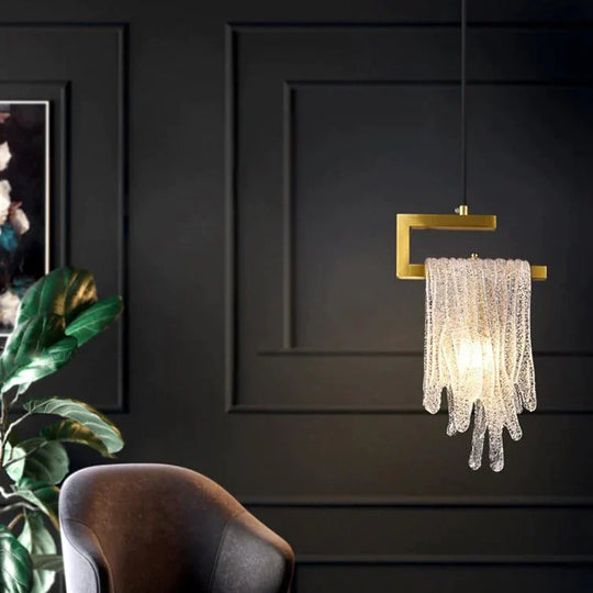 Modern Light Luxury All Copper Small Chandelier Nordic Creative Bedroom Bedside Corridor Aisle