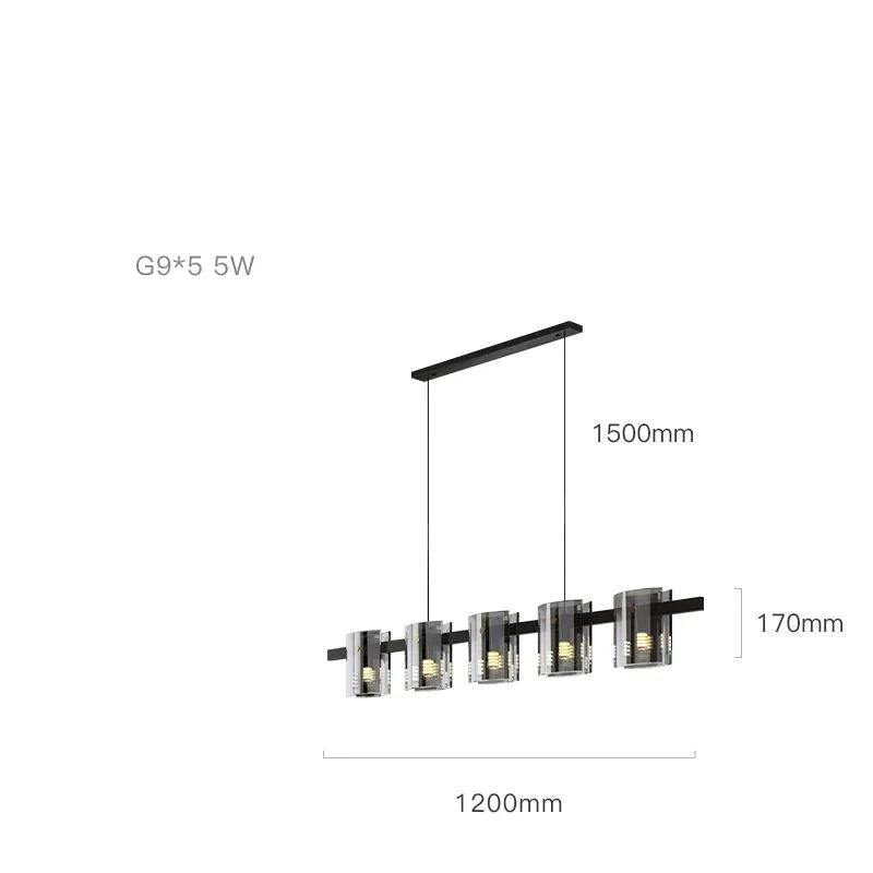 Modern Light Luxury Living Room Chandelier Simple Bedroom Creative High - End Nordic Restaurant Bar