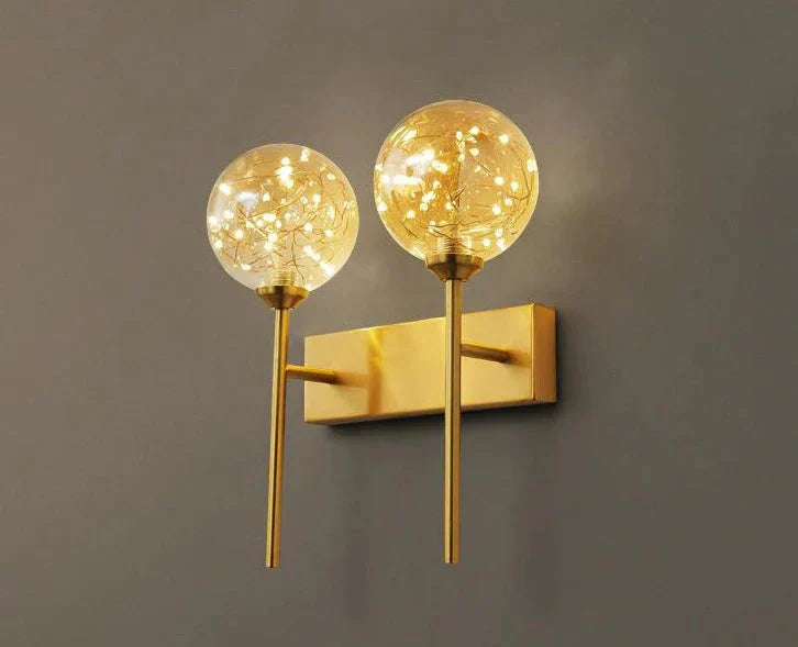 All Copper Creative Sky Star Led Lamp C / Trichromatic Light Ceiling