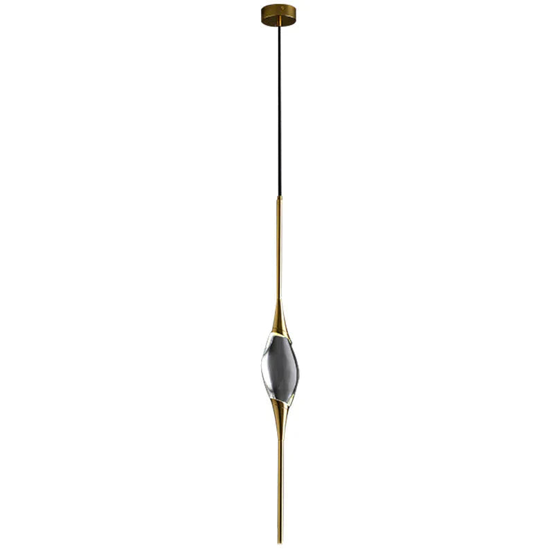 All - Copper Crystal Chandelier Post - Modern Minimalist Designer Creative Decoration Dining Room