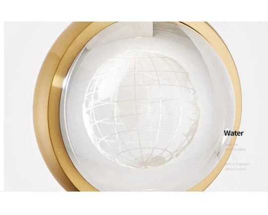 Light Luxury Duplex Villa Crystal Ball Long - Line Chandeliers Pendant