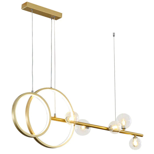 Modern Minimalist Light Luxury Strip Restaurant Bar Lamps Pendant