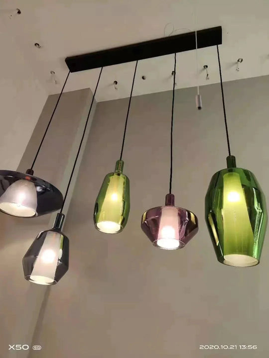 Creative Stained Glass Chandelier Nordic Single - Headed Pendant