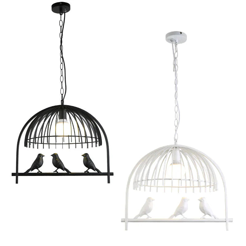 American Bird Chandelier Creative Cage Lamp Pendant