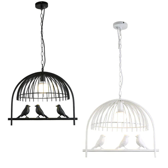 American Bird Chandelier Creative Cage Lamp Pendant