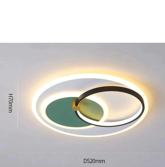Nordic Living Room Lamp Led Ceiling Household Bedroom Dining Simple Modern Atmosphere Creative Net