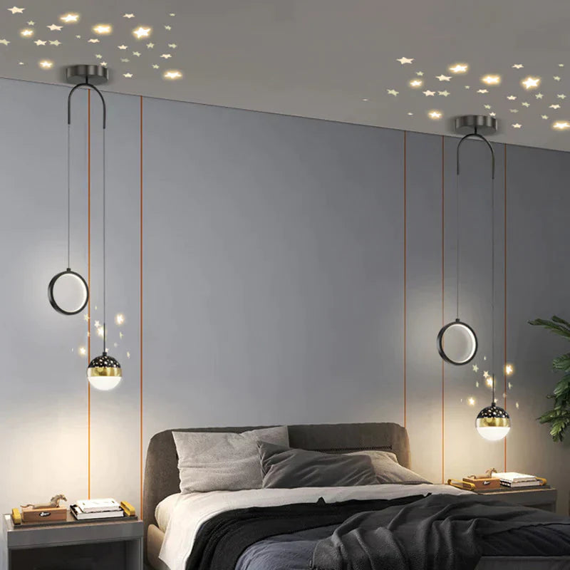 Bedside Lamp Modern Simple Light Luxury Nordic Style Lamps Bedroom Living Room Background Wall