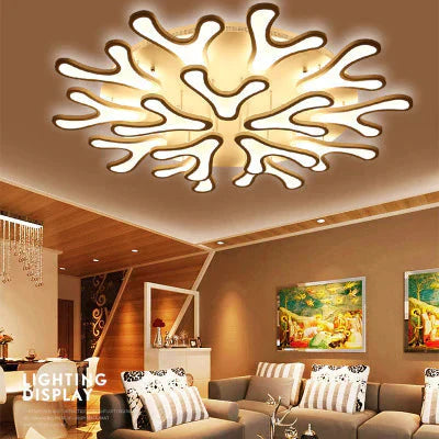 Living Room Led Creative Antlers Fashion Atmosphere Bedroom Dining Ceiling Lamp Post - Modern