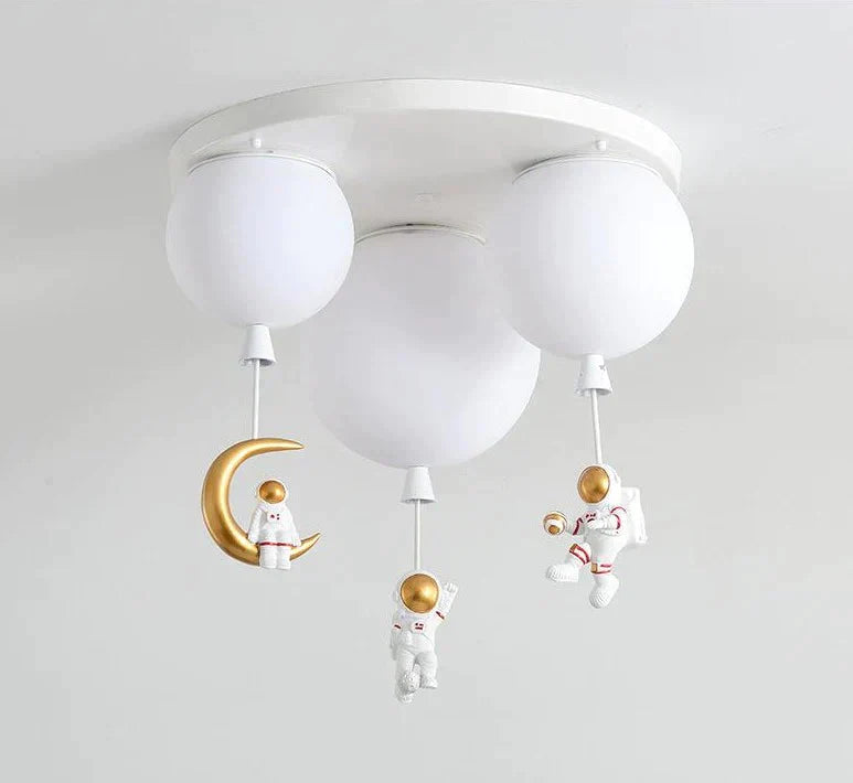 Creative Astronaut Children’s Room Lamp Bedroom Ceiling