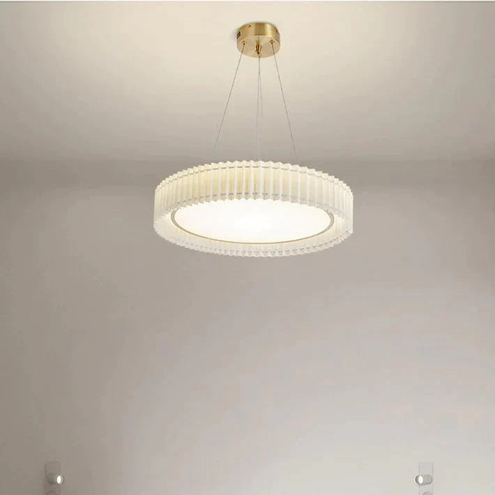 Simple Modern Bedroom Lamp Art Design Sense Circular Chandelier Pendant