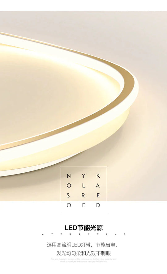 Bedroom Ceiling Lamp Minimalist Art Geometric Circular Master Led Creative Modern Room Lamps