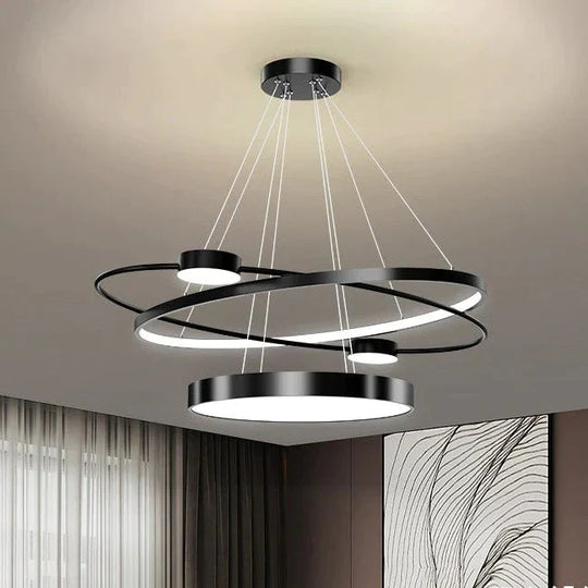 Modern Simple Restaurant Light Luxury Creative Dining Room Crystal Hanging Lamps Pendant