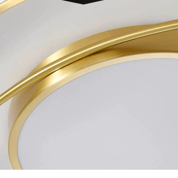 Copper Nordic Light In The Bedroom Simple Modern Led Ceiling Lamp Creative Personality Room