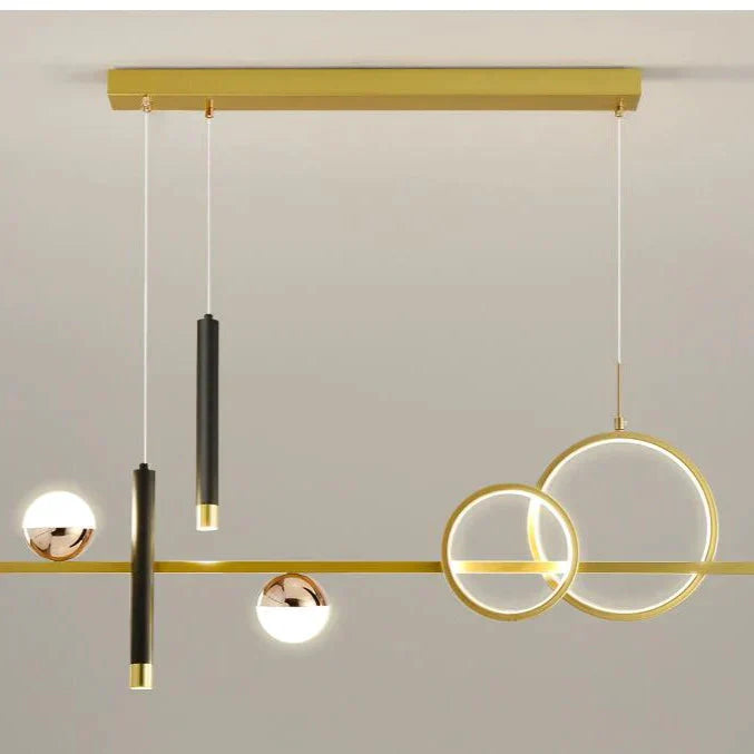 Dining Room Chandelier With Spotlights Nordic Luxury Bar Lamp Simple Modern Minimalist Strip